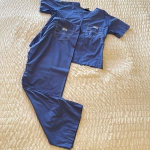 Blue Sky “Skinny Scrubs” Ciel Blue Set